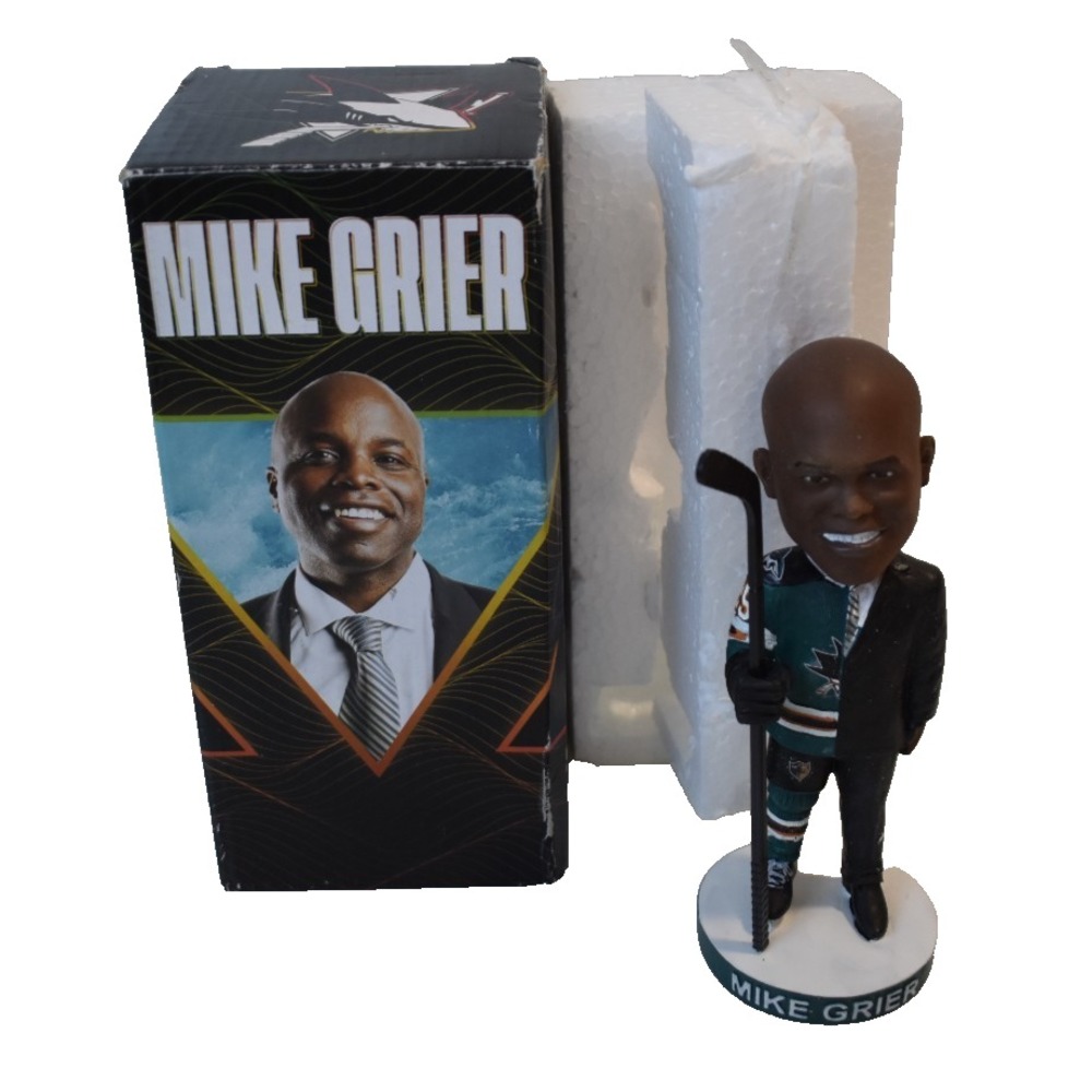 San Jose Sharks SGA 2/18/2023 Mike Grier Bobblehead NHL Hockey